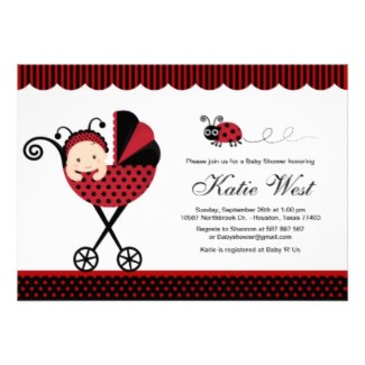 12 TOP Ladybug Baby Shower Invitations!
