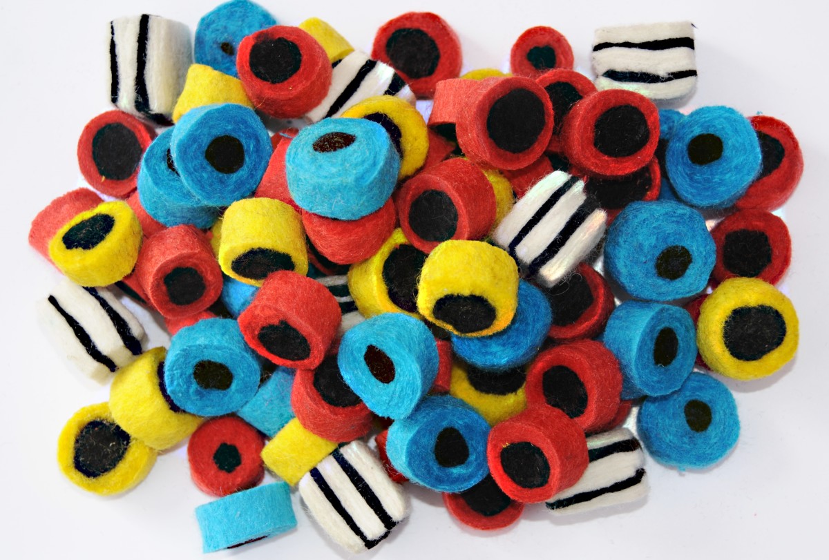 How to Wet Felt Liquorice Allsorts for Jewellery HubPages