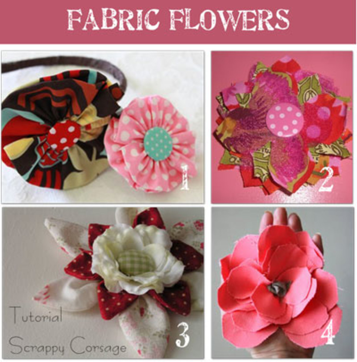 Fabric Flowers DIY Tutorials HubPages