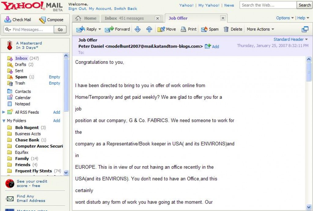 How to Tell If a Work at Home Job Offer Is an Illegal Money Laundering