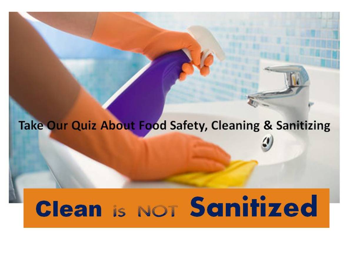 Food Safety Sanitizing and Disinfection They are Not the Same