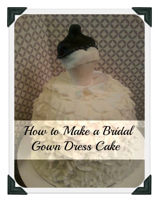 How To Make A Bridal Gown Cake and Cupcakes