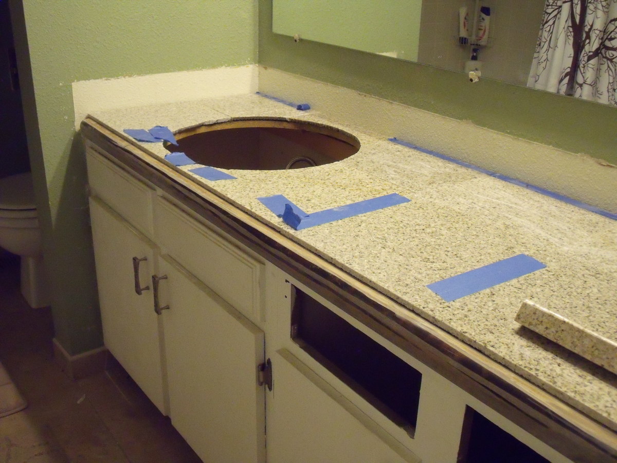 How to Replace a Bathroom Countertop with Granite Tile HubPages