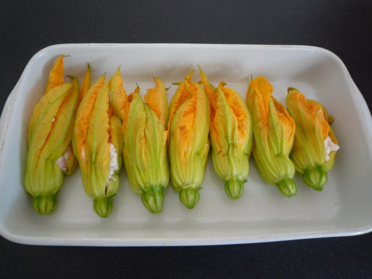 Stuffed Zucchini Flowers Greek Style HubPages