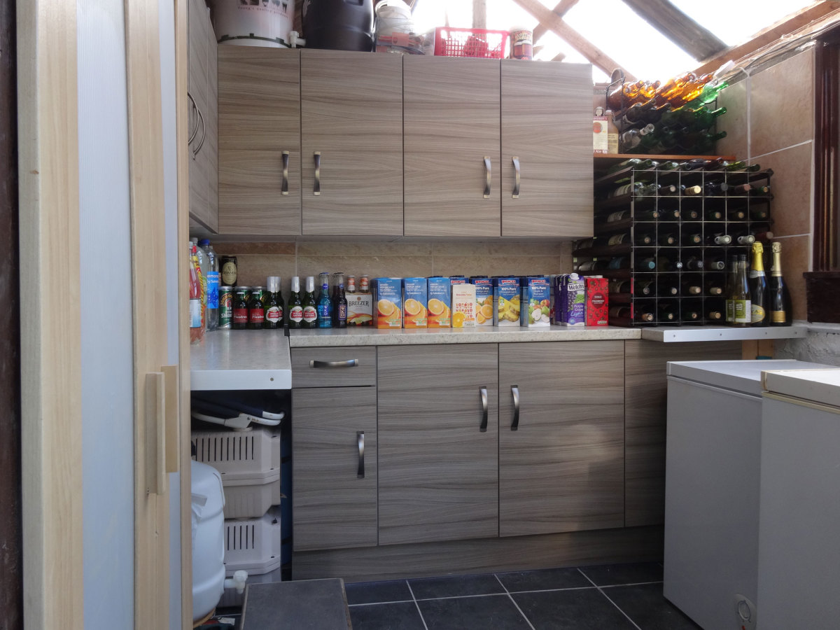 Renovating an Old Garden Shed Into a FoodStorage Area Dengarden