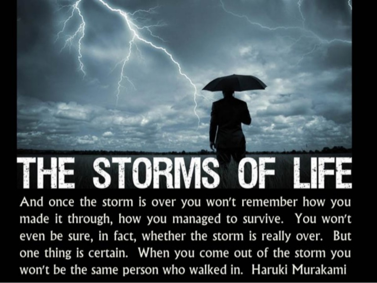 Life isn't about waiting for the storm to pass… It's about learning to