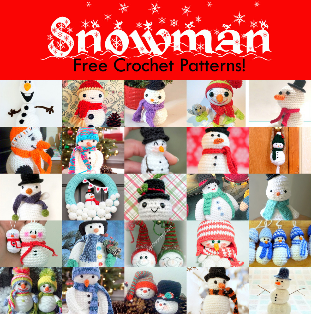 25 Free Amigurumi Snowman Crochet Patterns HubPages