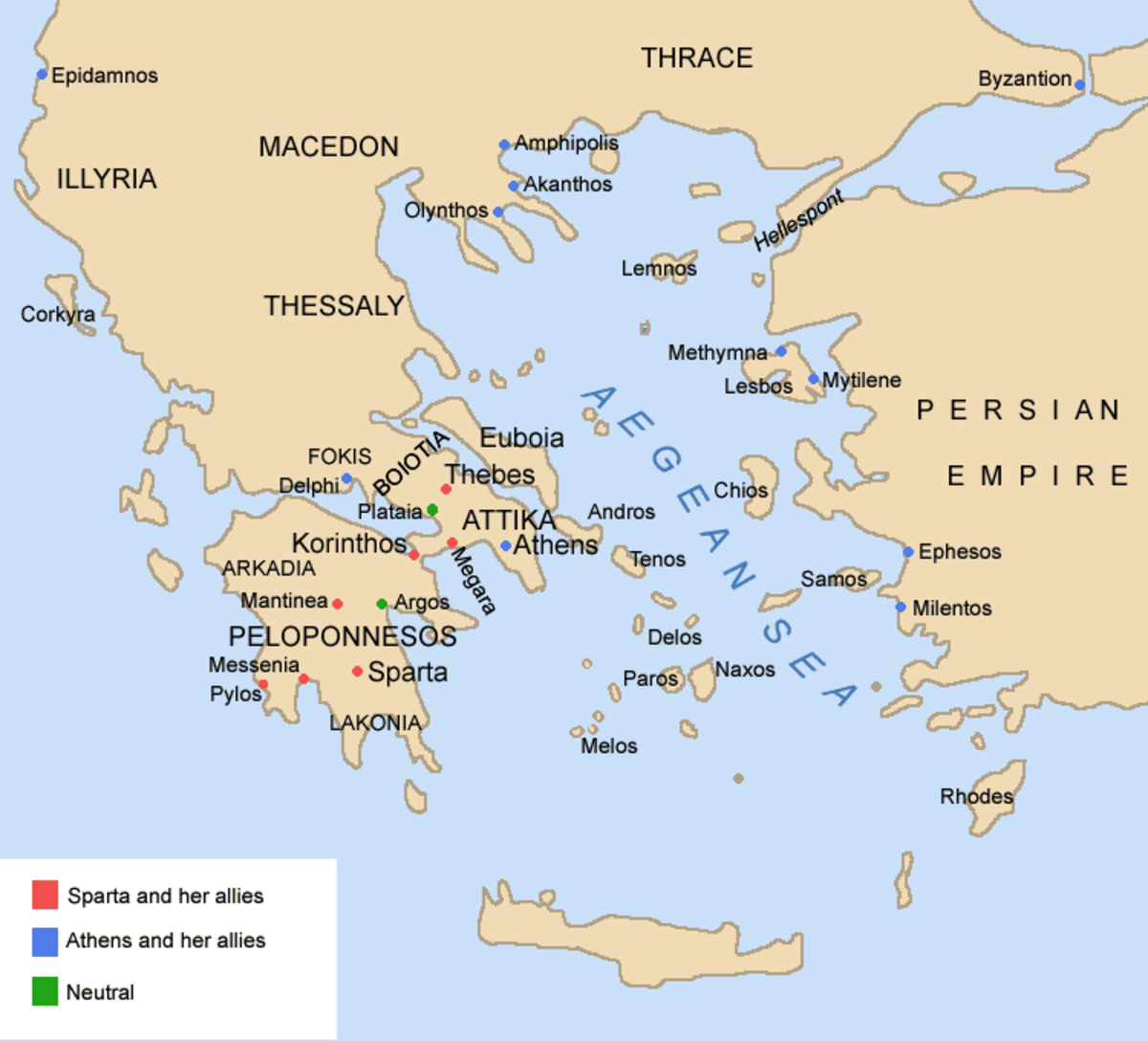 Peloponnesus Ancient Greece Map Could the Peloponnesian War Have Been Avoided? HubPages