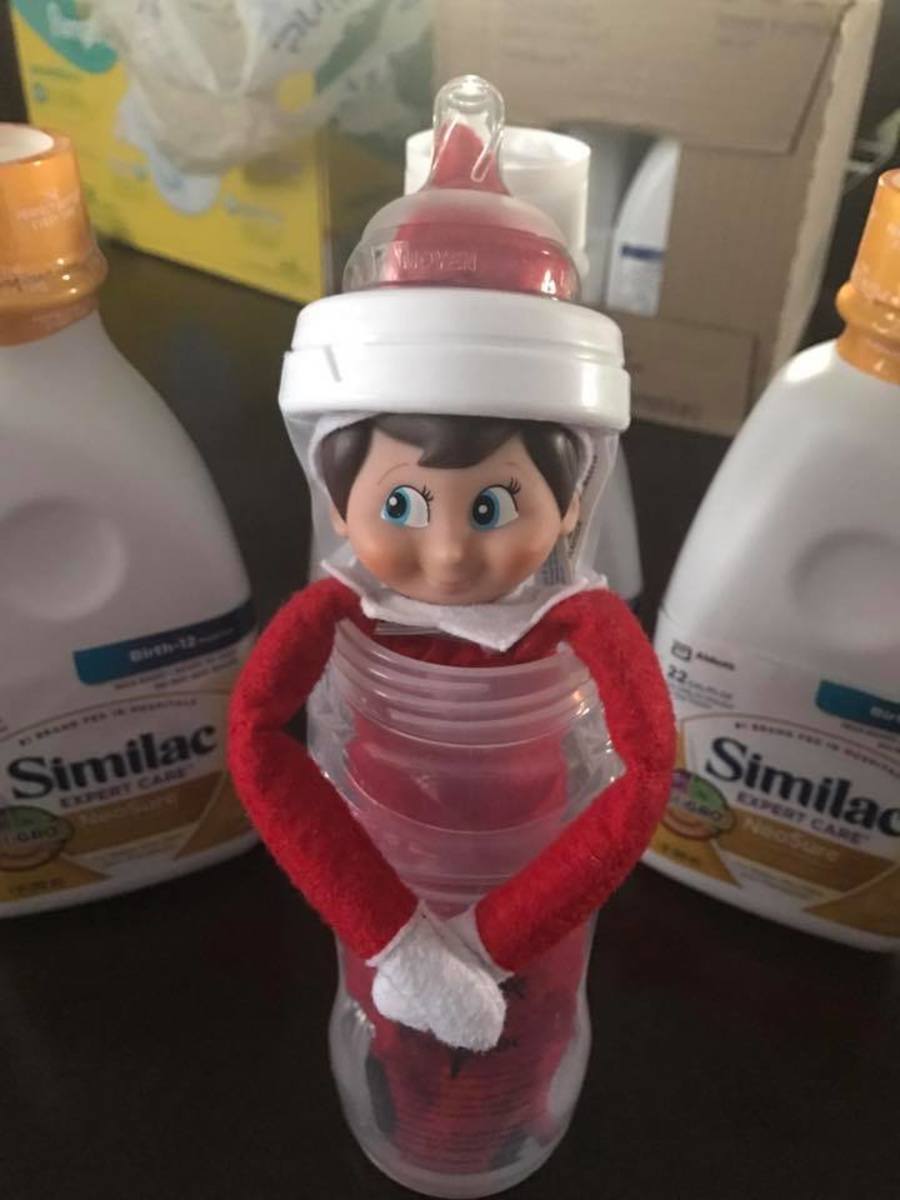 Elf on the Shelf Ideas for Baby Holidappy
