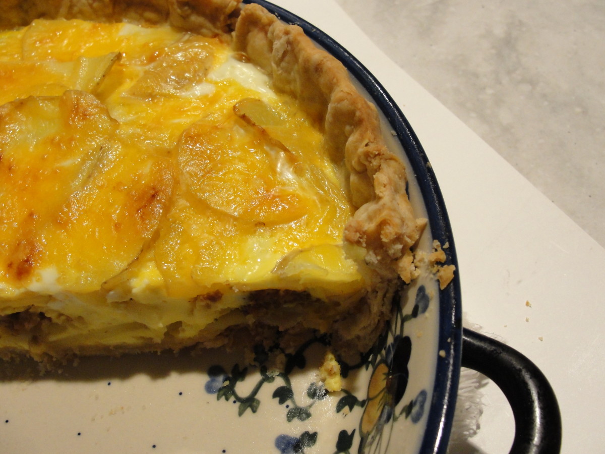 Potato and Sausage Quiche Delishably