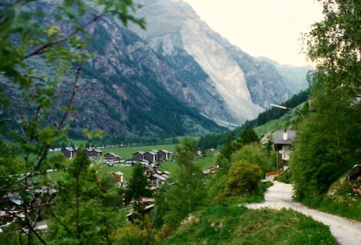 Glacier Express Train to Tasch, Zermatt, and Matterhorn Mountain in