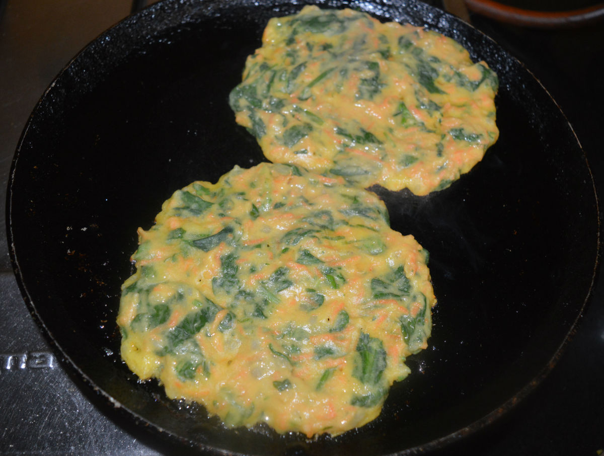 Making Savory Vegetable Pancakes in 25 Minutes Delishably