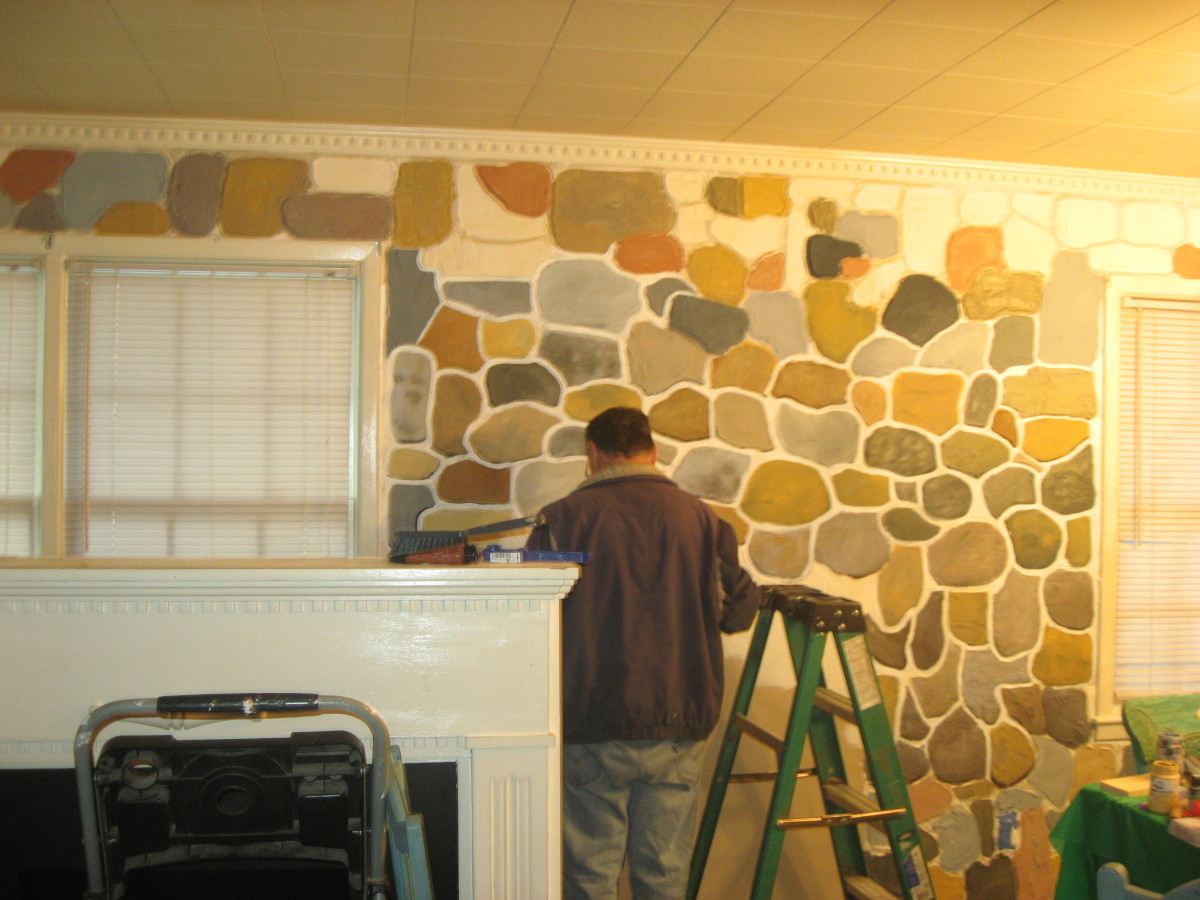 DIY Fake Stone Wall—Cheap and Fun! Dengarden