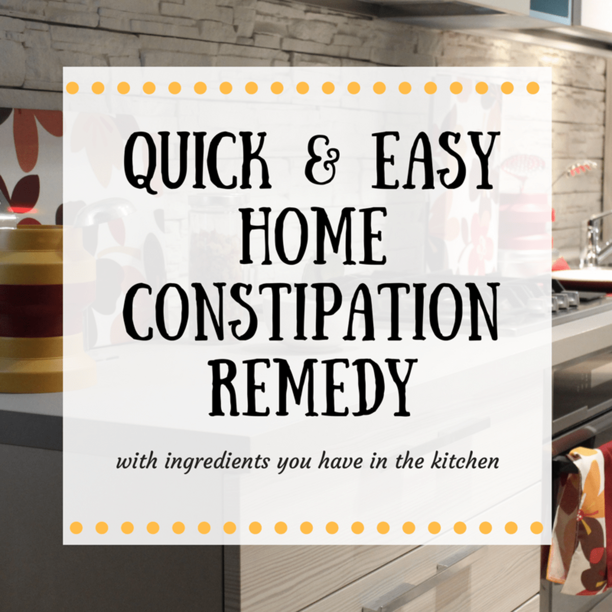 A Natural Home Remedy for Constipation RemedyGrove