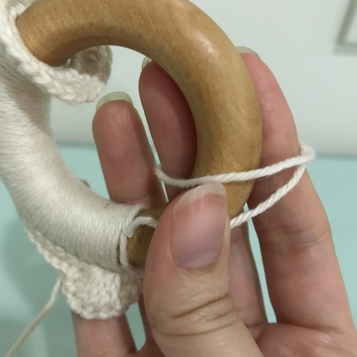 How to Customize Crochet Wooden Teething Rings (Free Crochet Pattern