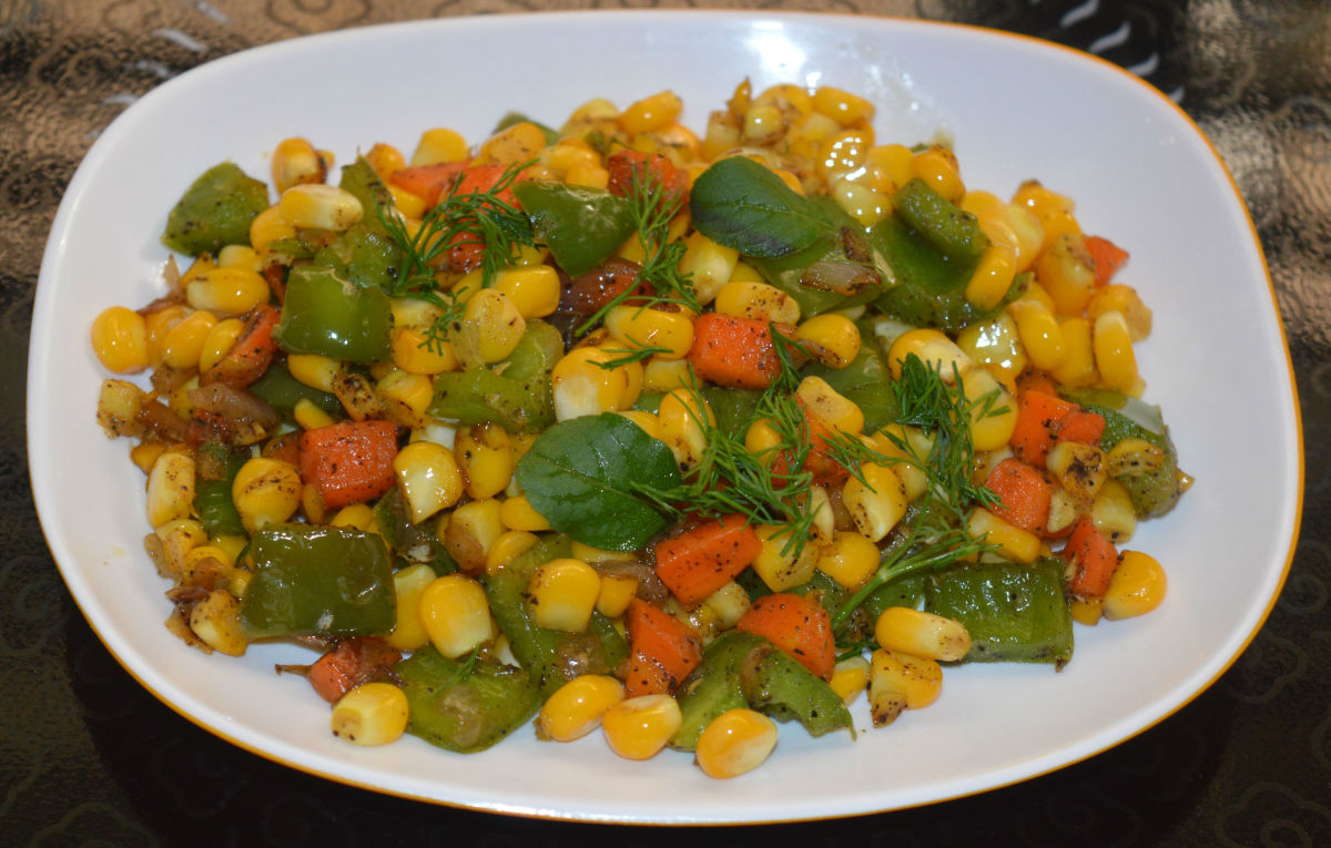 How to Make a Colorful Sweet Corn Side Dish Delishably