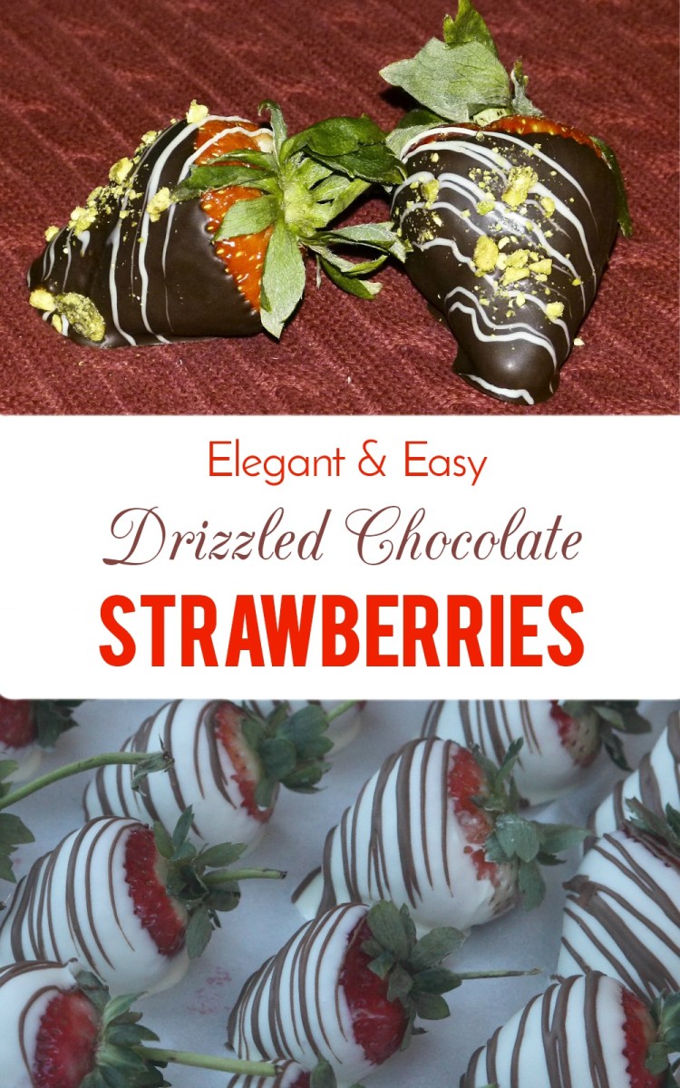 ChocolateCovered Strawberries With an Elegant Drizzle Decoration