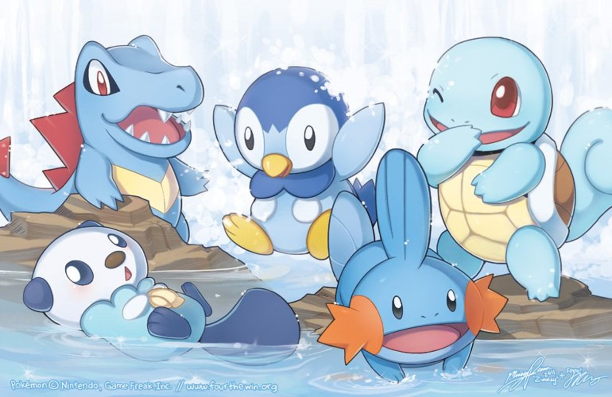 Pokemon Top 3 Water Type Starters LevelSkip