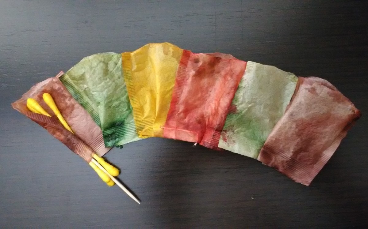 Recycled Tea Bags Tea Bag Roses