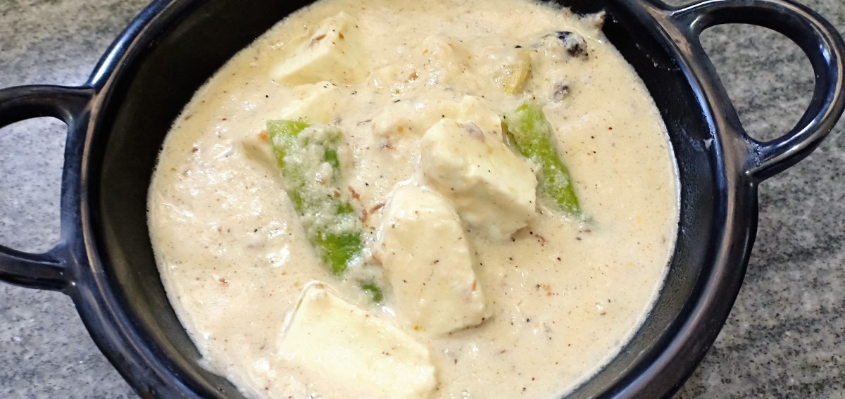 How to Make Nawabi Paneer (Cottage Cheese in White Gravy) Delishably