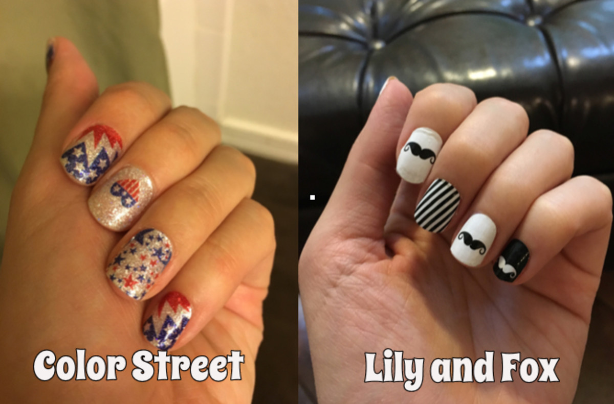 Battle of the Nail Polish Strips Color Street vs. Lily and Fox Bellatory