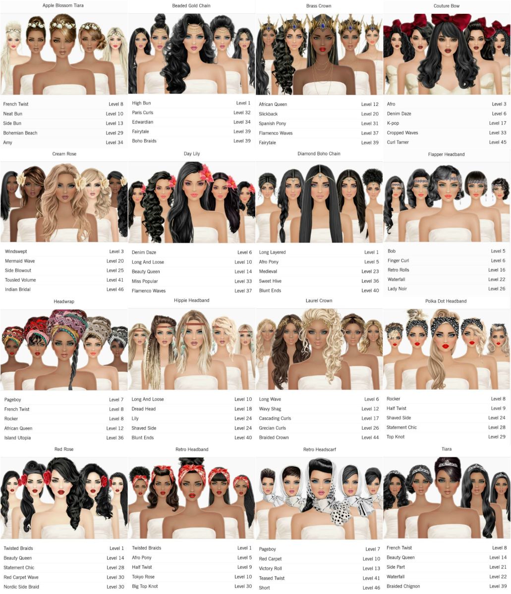 Games Tier List 14 Covet Fashion Hair Accessories Tier List