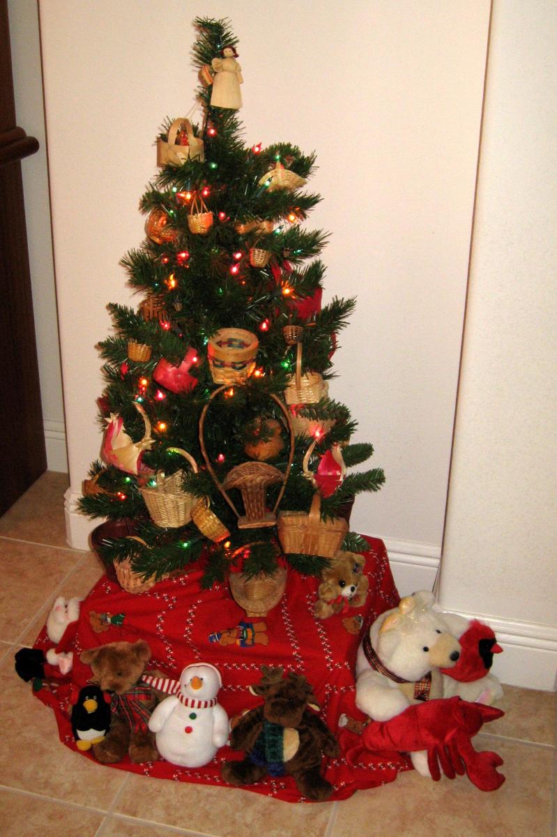 Christmas Tree Theme Miniature Baskets Holidappy