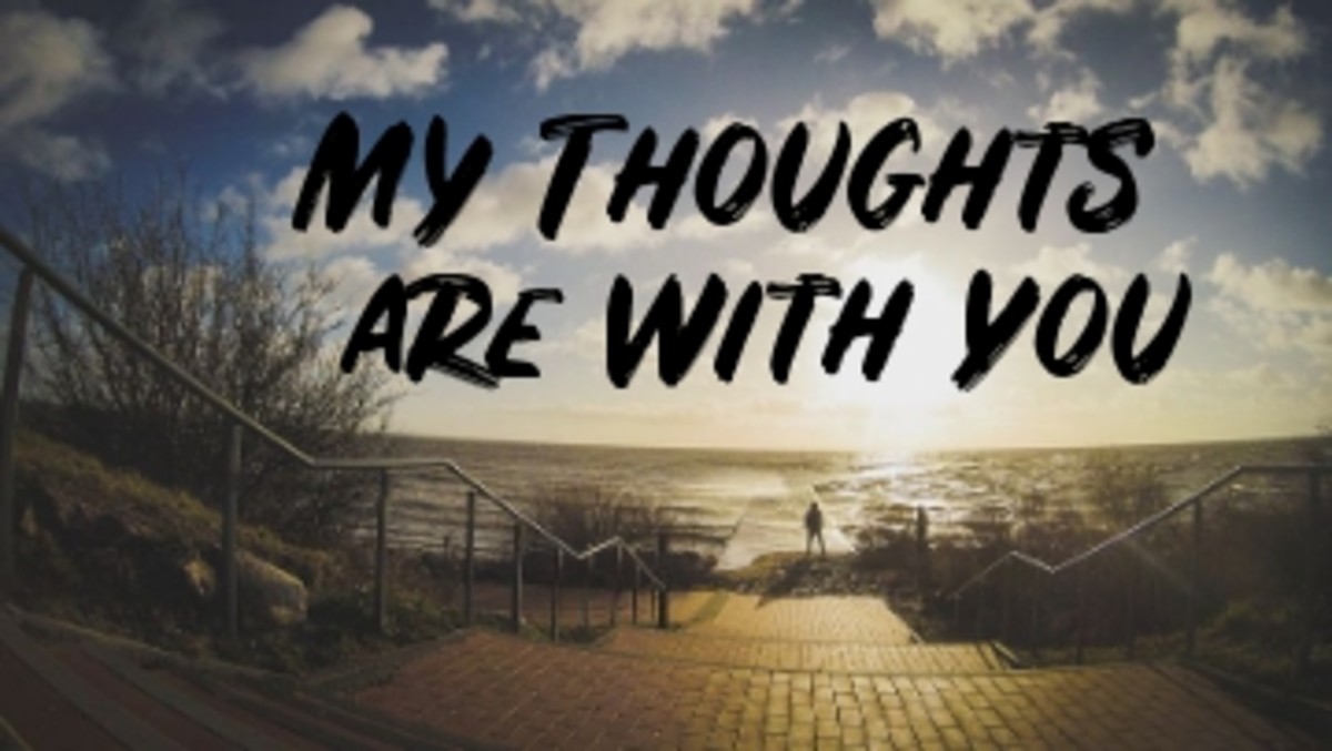 Poem My Thoughts are With You LetterPile
