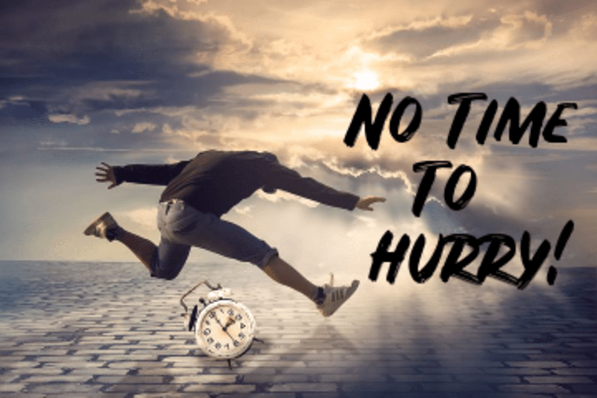 Poem No Time to Hurry! LetterPile