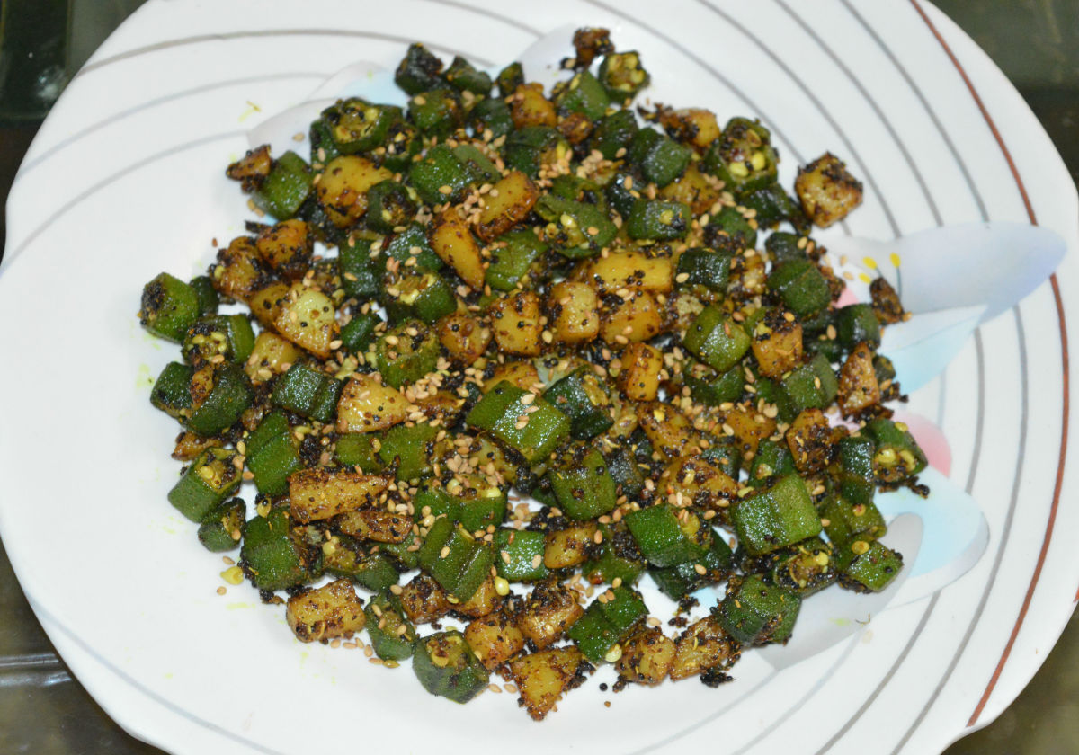 Okra and Potato Hash Recipe Delishably