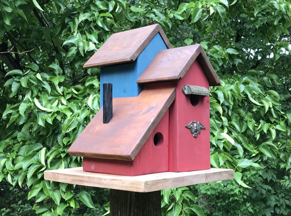 Yard Art Birdhouse Build a Unique ThreeUnit MultiFamily Condo