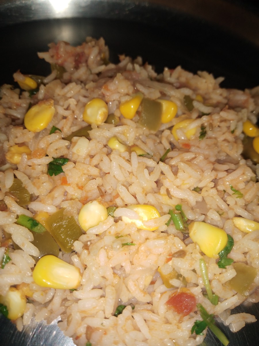 Quick and Easy Sweet Corn Rice Recipe Delishably