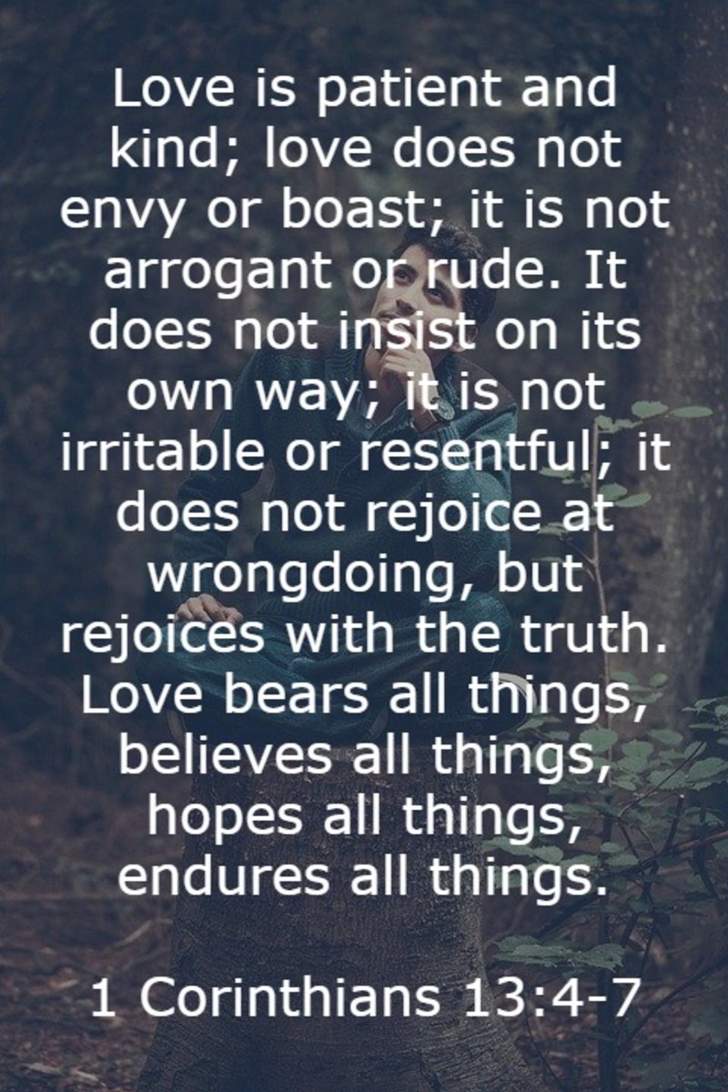 Bible Verses about Love by Garry Saunders LetterPile