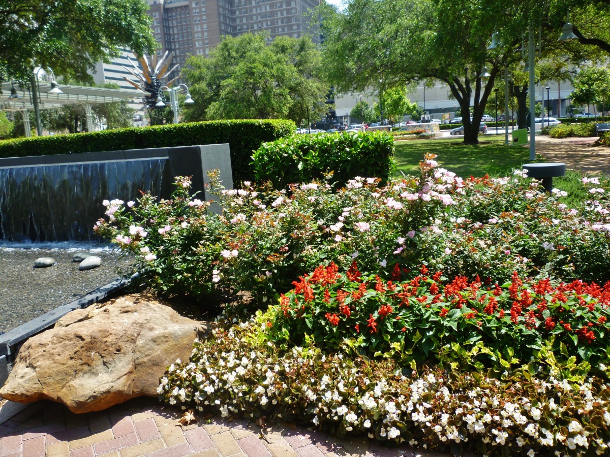 Lauren’s Garden in Market Square Park of Houston LetterPile