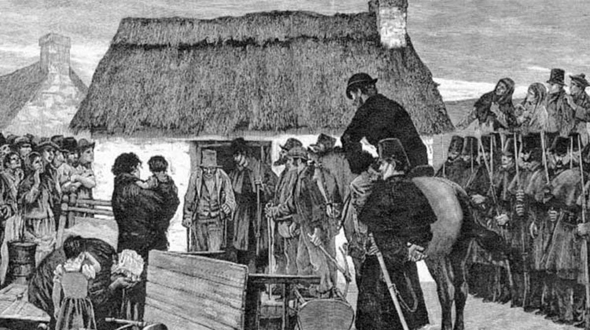 Evictions and Starvation of Irish People by British Landlords HubPages