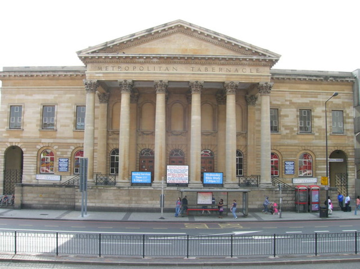 Visiting the 1861 Metropolitan (Spurgeon's) Tabernacle, Elephant and Castle, London, England By