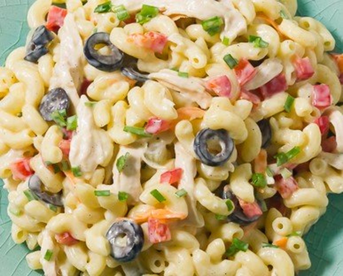 FilipinoStyle Chicken and Ham Macaroni Salad Delishably