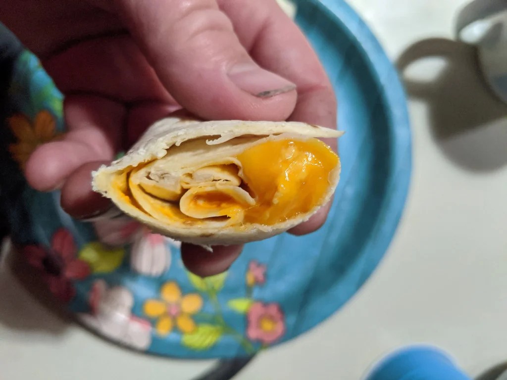 Melted Cheese on a Flour Tortilla with Hot Sauce HubPages