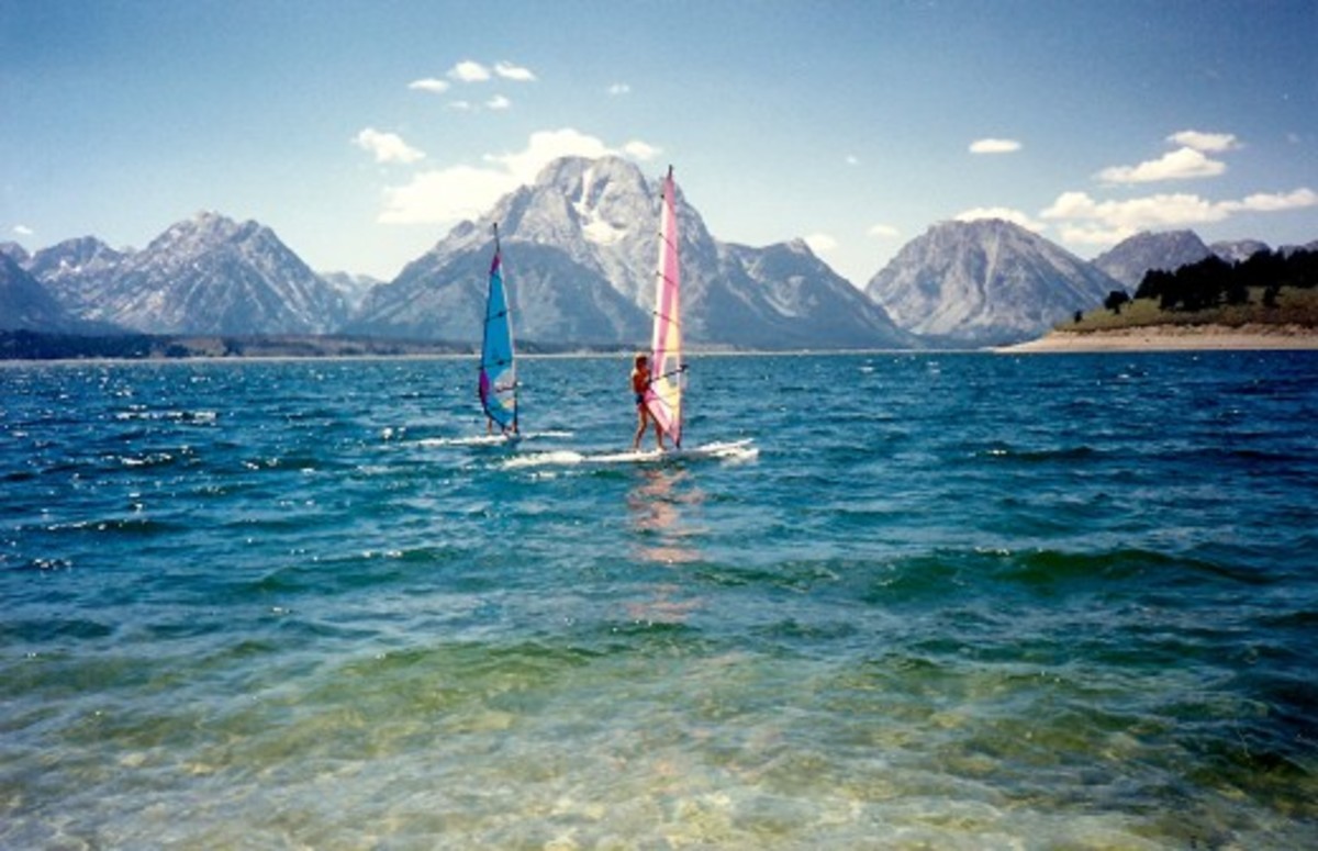 Signal Mountain Boat Ramp Jackson Lake in Grand Teton National Park