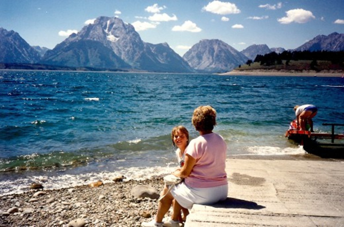 Signal Mountain Boat Ramp Jackson Lake in Grand Teton National Park