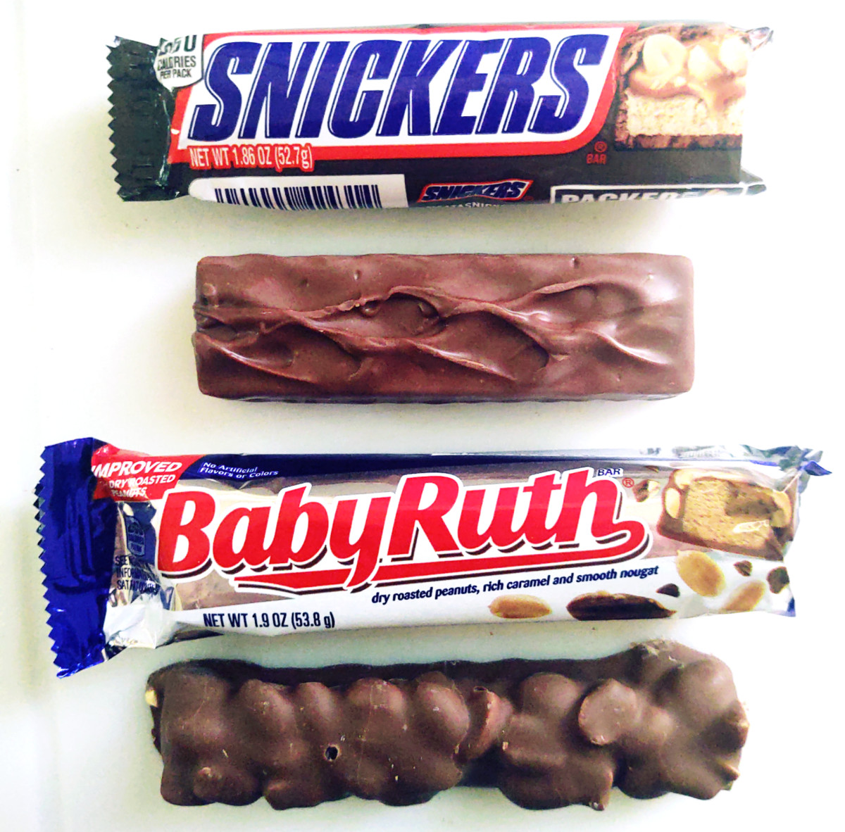 Snickers vs. Baby Ruth Candy Bars What's the Difference? Delishably