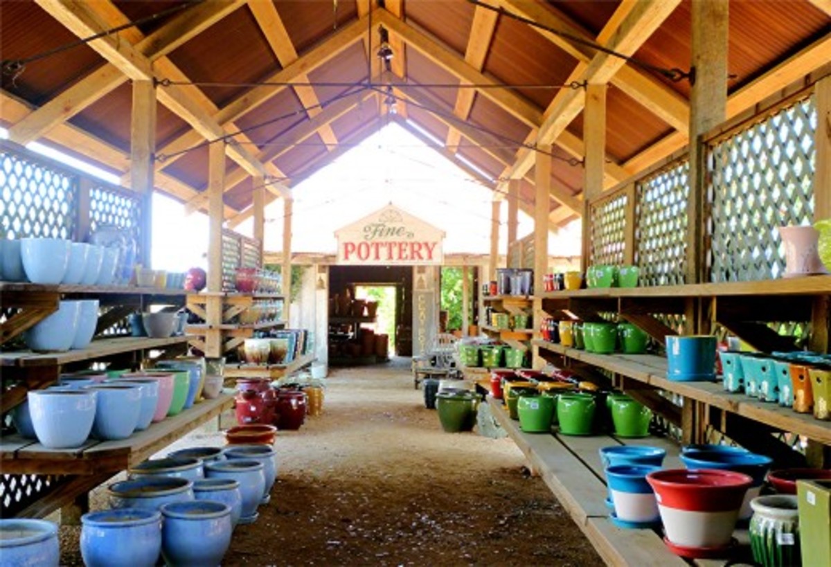 Martha's Bloomers in Navasota, Tx See Photos of Shops, Pots, Plants
