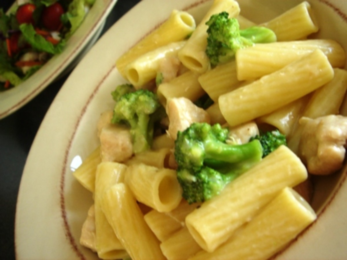 HOME MADE CHICKEN ZITI AND BROCCOLI