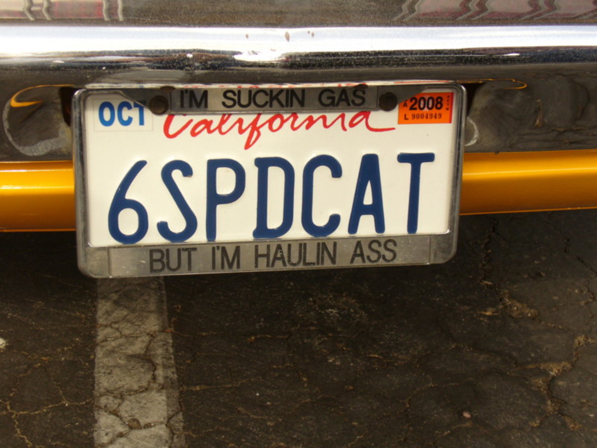 Hot Rods & Classic Car Vanity Plates