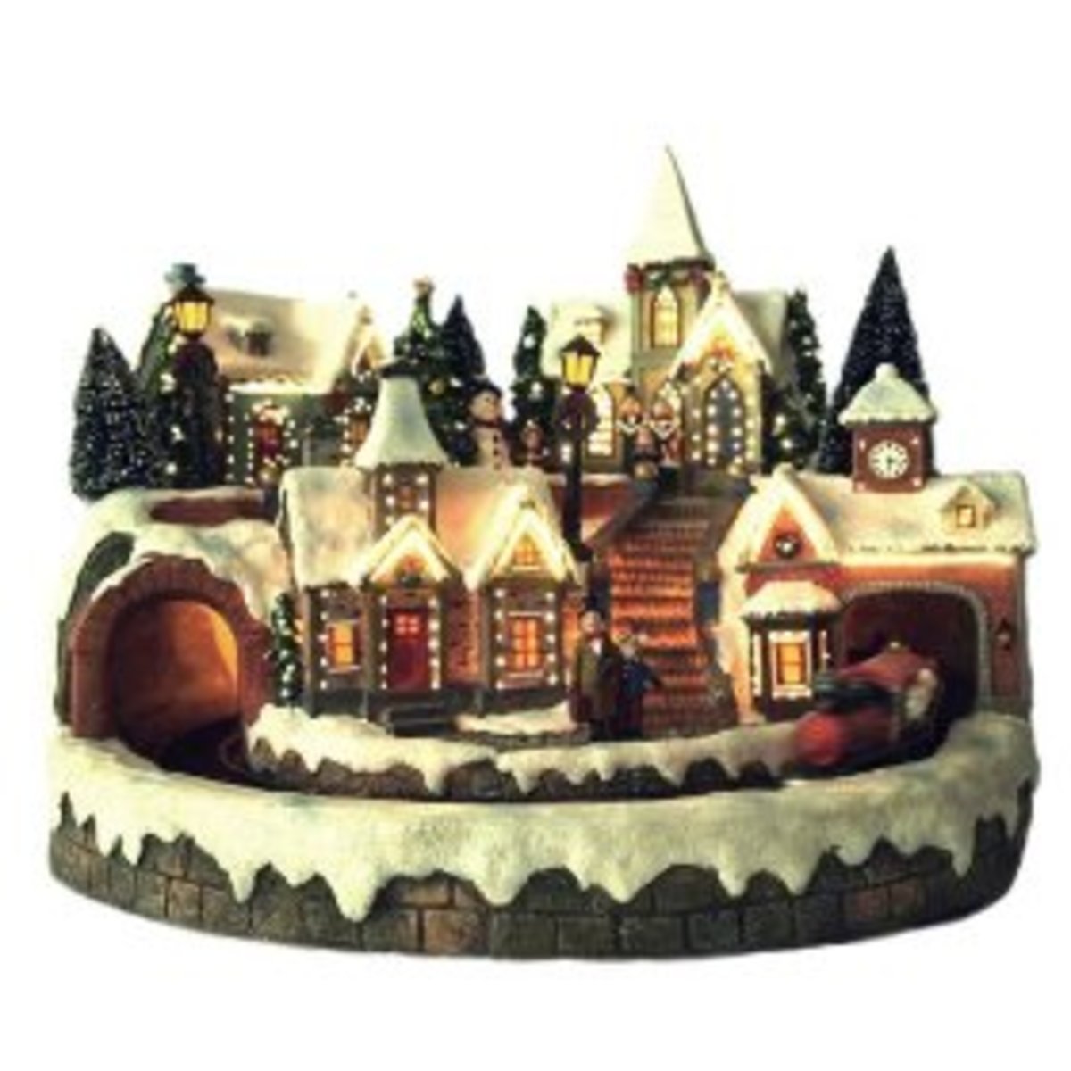 Fiber Optic Christmas Village With Train Fiber Optic Christmas Lights HubPages