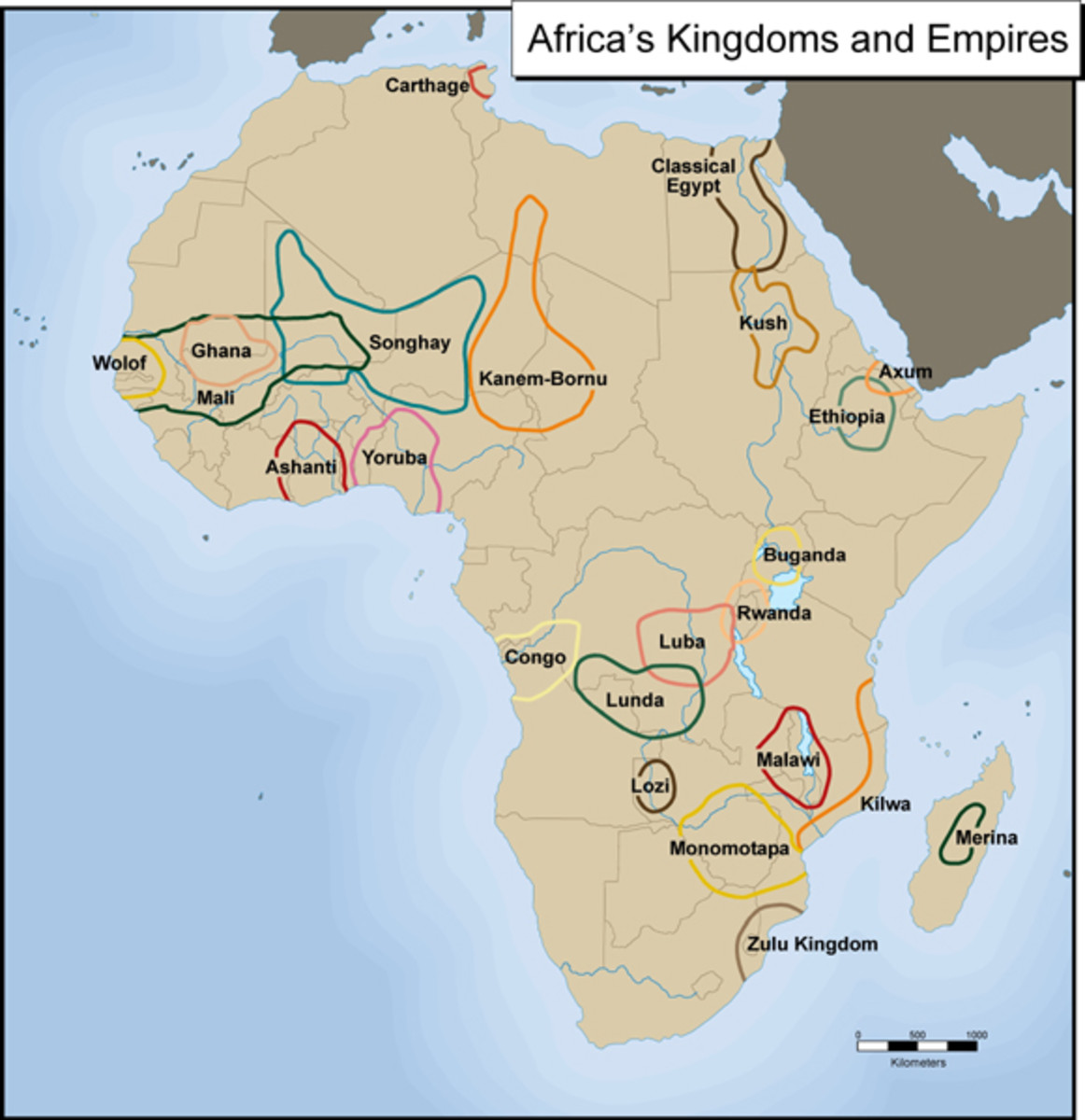 Maps of Africa through the centuries South African.