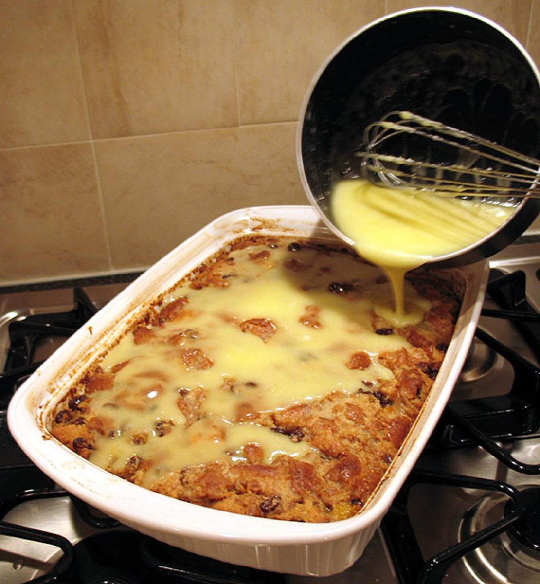 Amaretto Bread Pudding Recipe Delishably