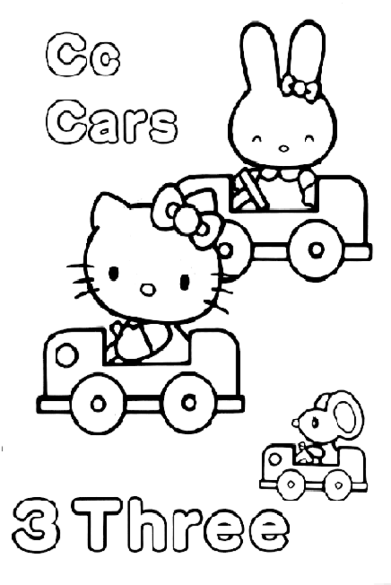 Little Kitty Kids Coloring Pages Free Colouring Pictures to Print