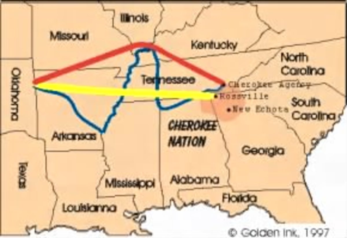 History of the Trail of Tears Removal of the Cherokee HubPages