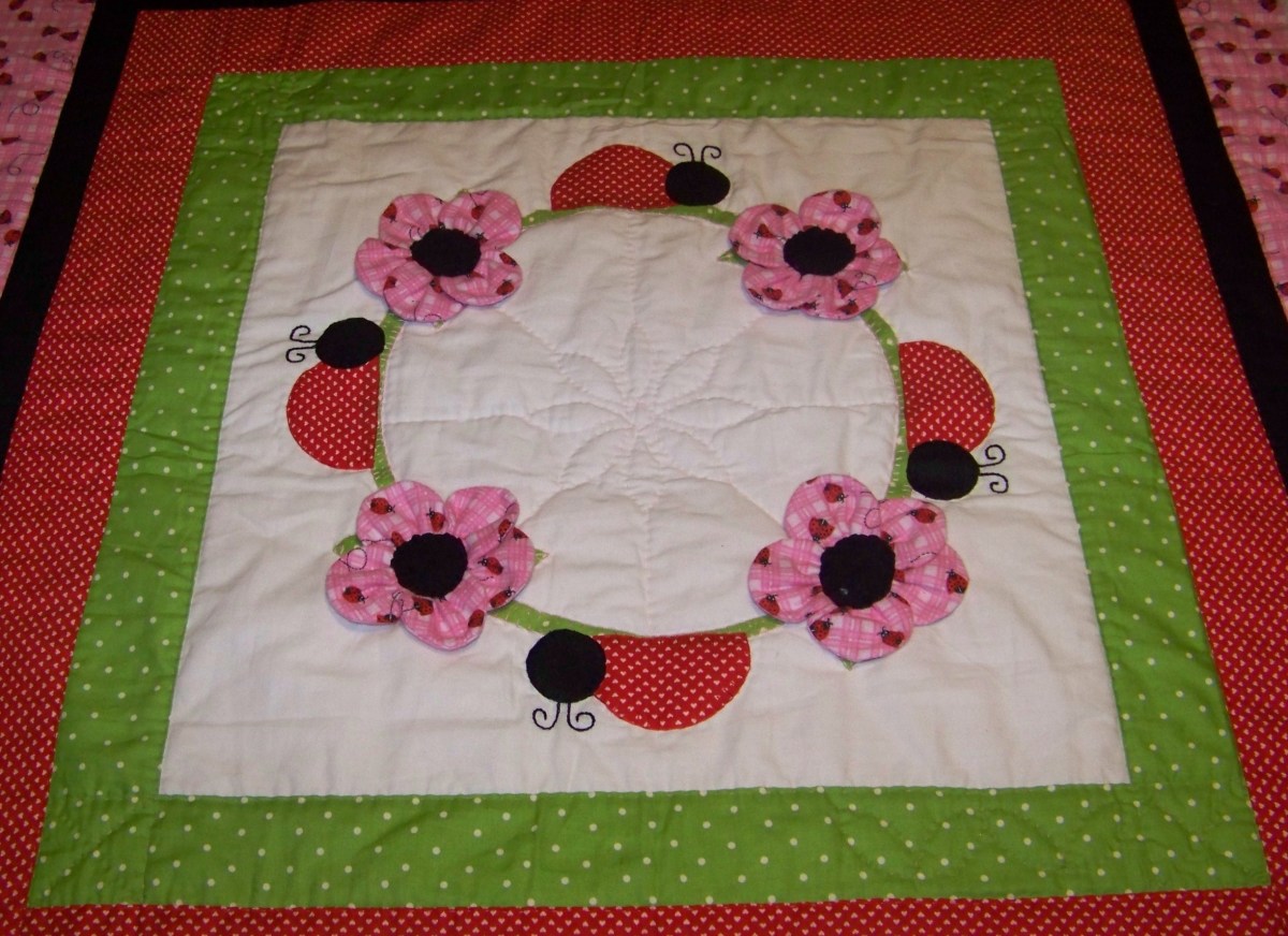 Making a Baby Quilt with a Free Pattern Easy Ladybug Landing HubPages